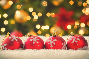 Red Christmas Ornaments 