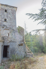 Rocca San Casciano, Italy, Ruins of an ancient fortress