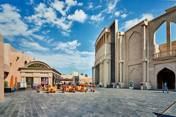 DOHA, QATAR -26 November 2014:Amphitheater in Katara Cultural Village in Doha, Qatar