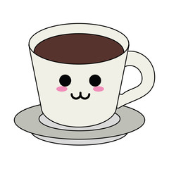 Delicious Coffee cup cute kawaii cartoon