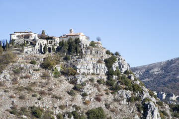  Eleventh century Medieval village of Gourdon in the French Alps