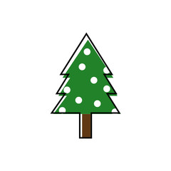 Fototapeta premium Christmas tree icon