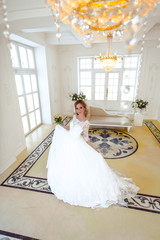 Beautiful bride at her wedding day/wedding dress