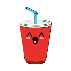 Soda cup beverage cute kawaii cartoon