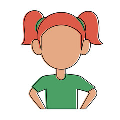 Girl faceless avatar