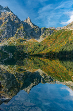 Tatra mountains, Morskie Oko lake, fall morning, Poland © tomeyk