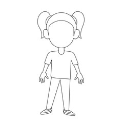 Girl faceless avatar
