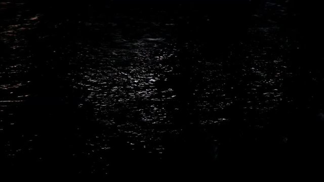 The river Khosta at night, Russia, summer 2017. A terrible sensation.