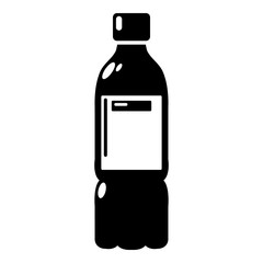 Plastic bottle icon, simple style