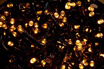 Weihnachten Dekoration mit Lichterkette - Energie, Strom, Solar