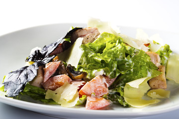 Salad vegetable and fish