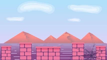 Fairy tale game background asset. Create your own jump game with such cool elements.