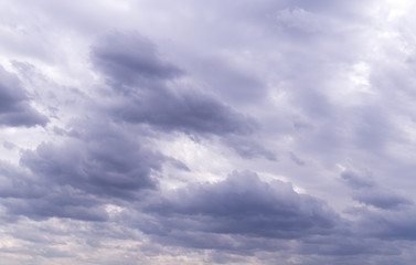 gray heavy rainy clouds at summer. background, weather.