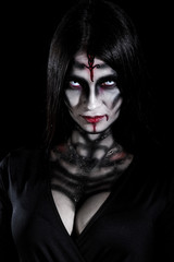 Witch with white eyes