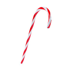 Christmas candy cane, 3D rendering