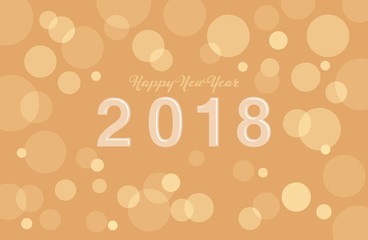happy new year 2018 vector