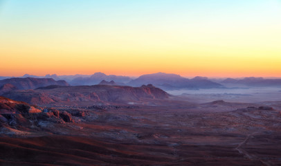 Fototapeta na wymiar Wadi Rum Sunset