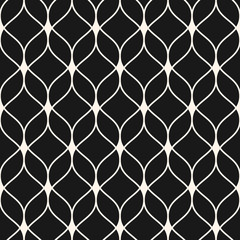 Seamless pattern. Abstract background, thin wavy lines, delicate lattice