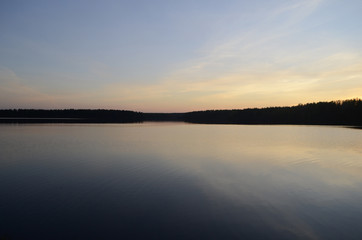 Fototapeta premium Russia, canoeing tour in Karelia