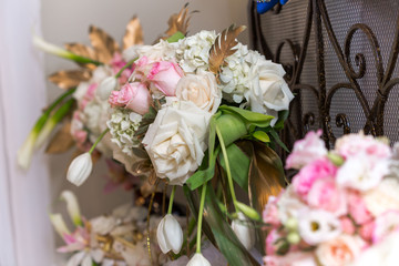 Bride house decoration and flowers