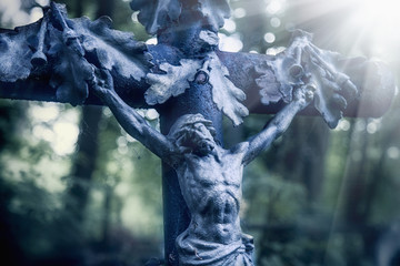 the crucifixion of Jesus Christ as a symbol of God's love