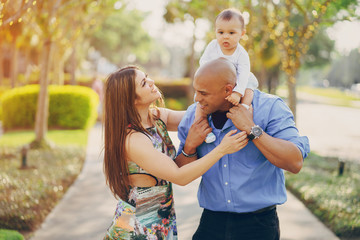 family on a walk