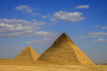 Obraz na płótnie Canvas Pyramids of Giza. Cairo, Egypt.