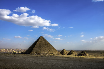 Pyramids of Giza. Cairo, Egypt.