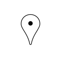 Location icon, map pin symbol, gps marker