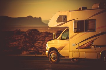 Obraz premium Camper Van Camping