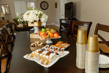 Fruit and cake table for wedding 
