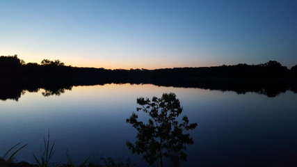 Fototapeta premium Sunset on the Lake