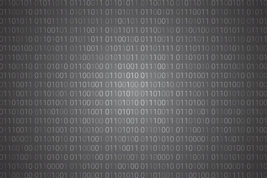 Binary code pattern. digital technology background. abstract matrix. programming computer code. technology concept. vector