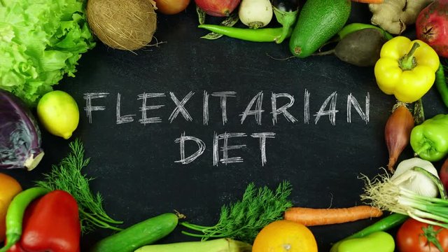 Flexitarian diet fruit stop motion