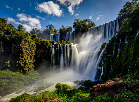 Iguazu Waterfalls Jungle Argentina Brazil