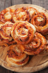 Home made pizza rolls