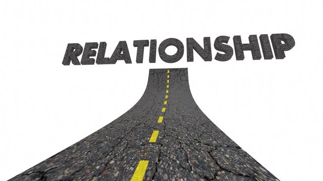 Relationship Road Word Path Route 3d Animation