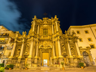 Obraz premium Sant'Anna la Misericordia, a Baroque Church in Palermo, Italy