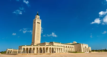 Rideaux tamisants Tunisie Malik Ibn Anas Mosque in Carthage, Tunisia