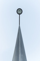 electricity pole seen from below