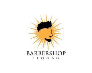  barber shop logo vector icon