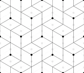 Behang Ruiten Naadloos patroon van driehoeken en ruiten