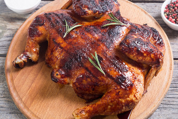Grilled chicken background