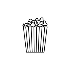 Popcorn line icon