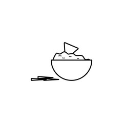 tortilla chips with salsa icon