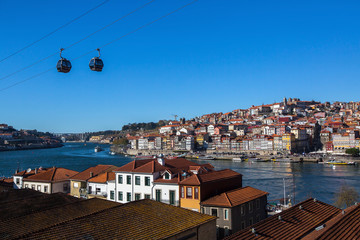 Bird's-eye view of Porto downtown, Portugal