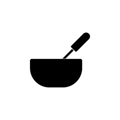 whisk and bowl or mixing icon. Chef, kitchen element icon. Premium quality graphic design. Signs, outline symbols collection icon for websites, web design, mobile app, info graphics