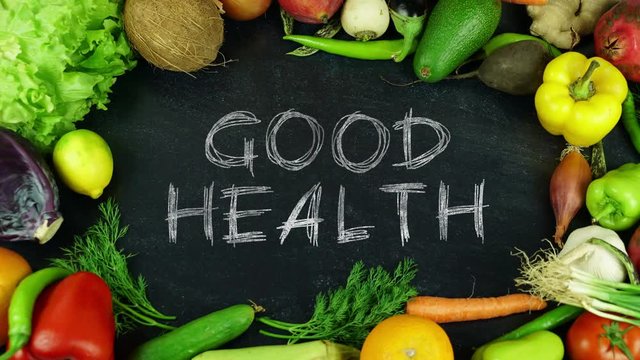 Good health fruit stop motion