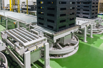 Pallet at automated storage and retrieval system in warehouse