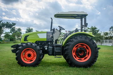 photo of brand new tractor on the ground